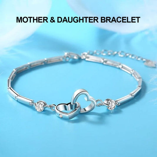 Sparkling Heart Connection Bracelet